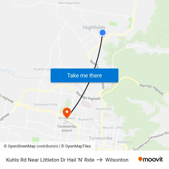 Kuhls Rd Near Littleton Dr Hail 'N' Ride to Wilsonton map