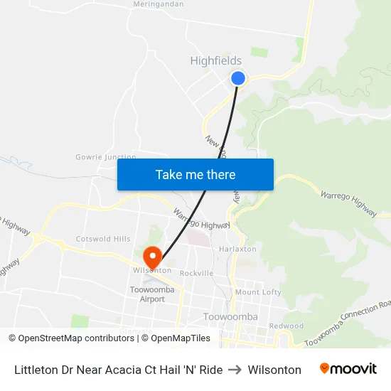Littleton Dr Near Acacia Ct Hail 'N' Ride to Wilsonton map