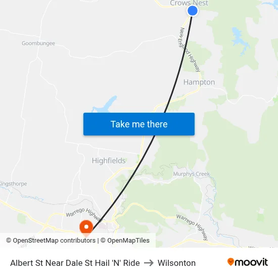 Albert St Near Dale St Hail 'N' Ride to Wilsonton map