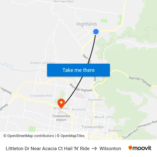 Littleton Dr Near Acacia Ct Hail 'N' Ride to Wilsonton map