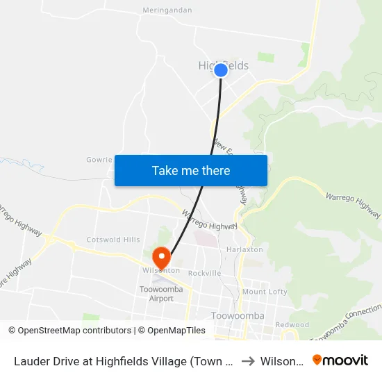 Lauder Drive at Highfields Village (Town Centre) to Wilsonton map