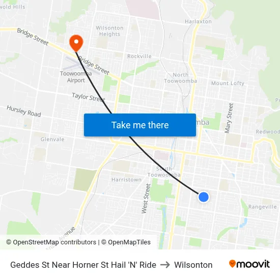 Geddes St Near Horner St Hail 'N' Ride to Wilsonton map