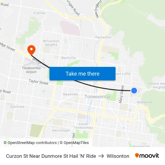 Curzon St Near Dunmore St Hail 'N' Ride to Wilsonton map