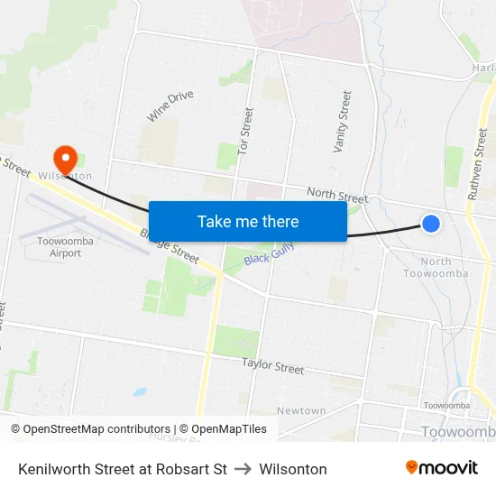 Kenilworth Street at Robsart St to Wilsonton map