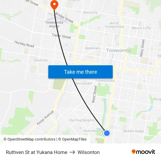 Ruthven St at Yukana Home to Wilsonton map