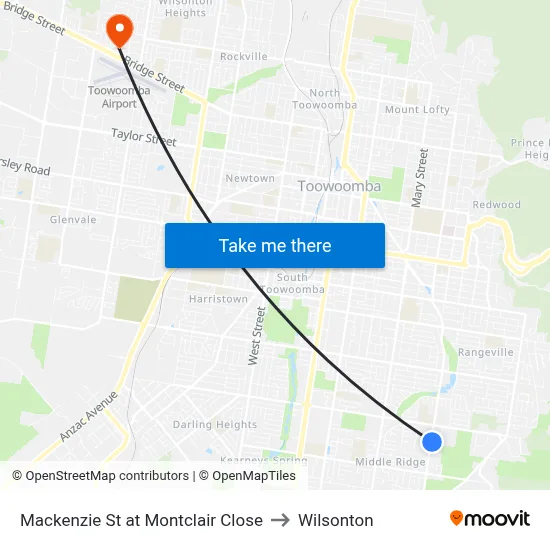 Mackenzie St at Montclair Close to Wilsonton map