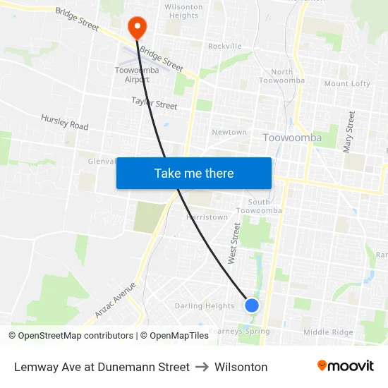 Lemway Ave at Dunemann Street to Wilsonton map