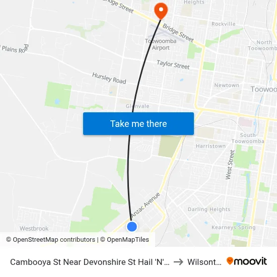 Cambooya St Near Devonshire St Hail 'N' Ride to Wilsonton map