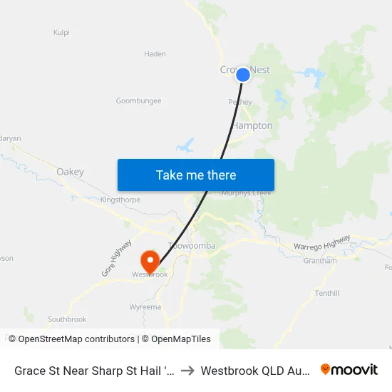 Grace St Near Sharp St Hail 'N' Ride to Westbrook QLD Australia map