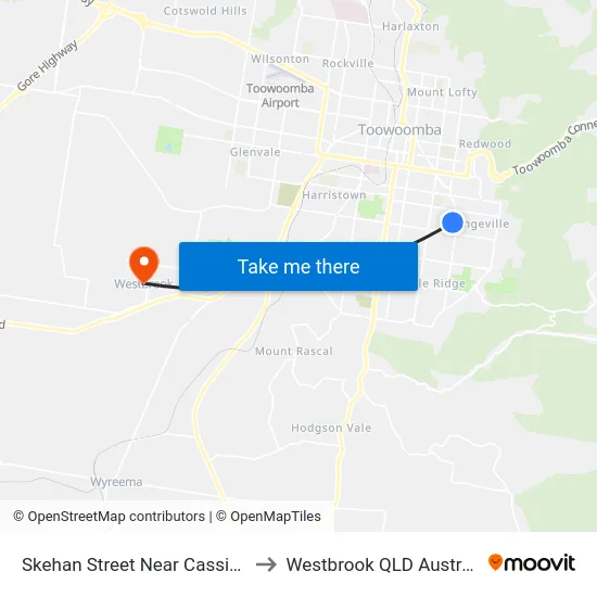 Skehan Street Near Cassia St to Westbrook QLD Australia map