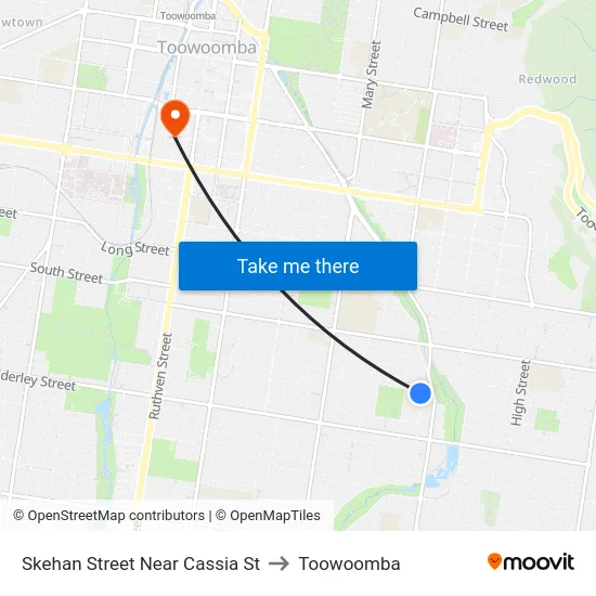 Skehan Street Near Cassia St to Toowoomba map