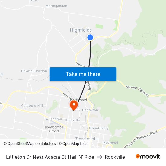 Littleton Dr Near Acacia Ct Hail 'N' Ride to Rockville map