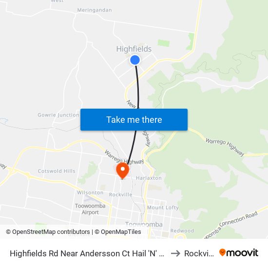 Highfields Rd Near Andersson Ct Hail 'N' Ride to Rockville map