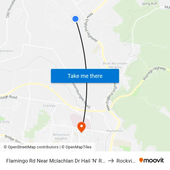 Flamingo Rd Near Mclachlan Dr Hail 'N' Ride to Rockville map