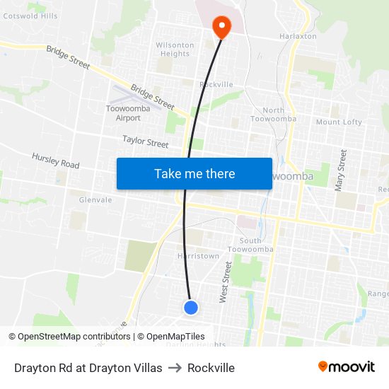 Drayton Rd at Drayton Villas to Rockville map