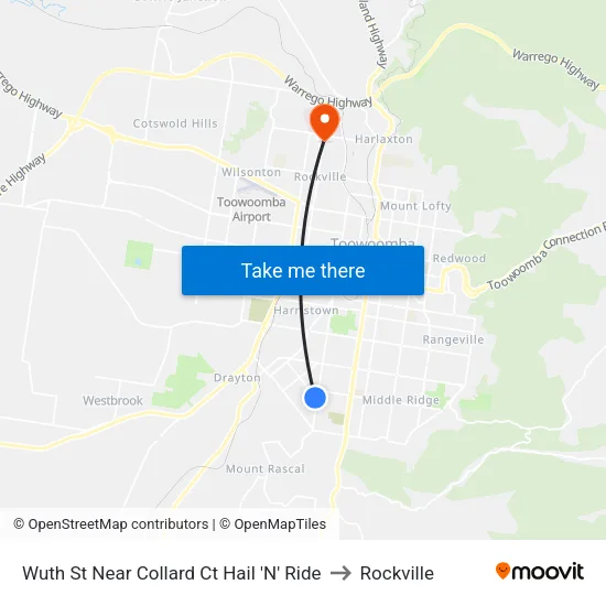 Wuth St Near Collard Ct Hail 'N' Ride to Rockville map