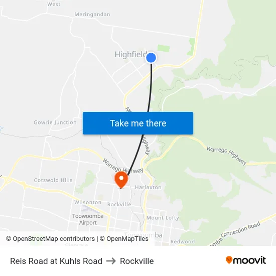 Reis Road at Kuhls Road to Rockville map