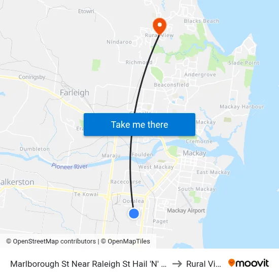 Marlborough St Near Raleigh St Hail 'N' Ride to Rural View map