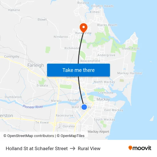 Holland St at Schaefer Street to Rural View map