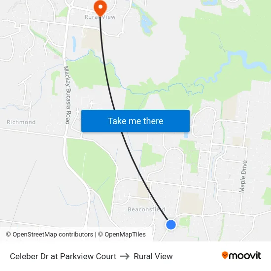 Celeber Dr at Parkview Court to Rural View map