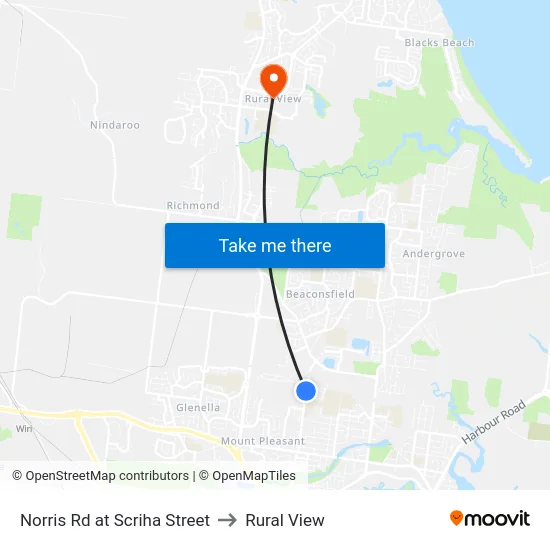 Norris Rd at Scriha Street to Rural View map