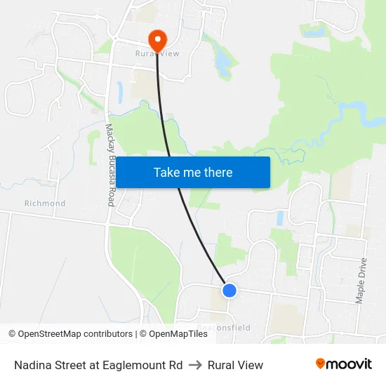 Nadina Street at Eaglemount Rd to Rural View map