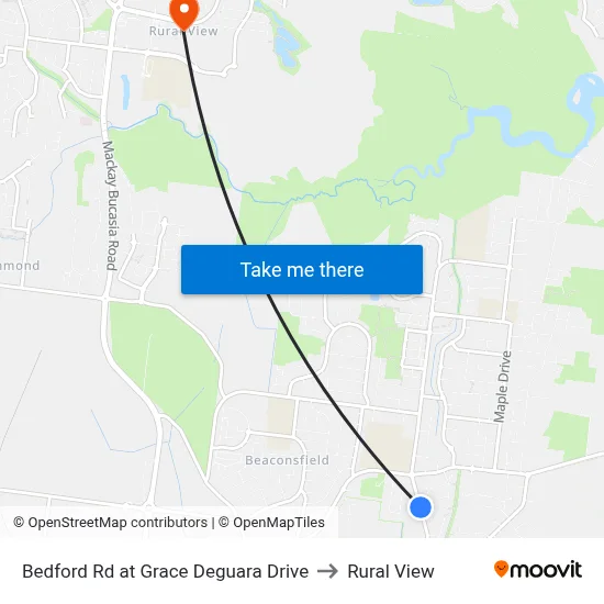 Bedford Rd at Grace Deguara Drive to Rural View map