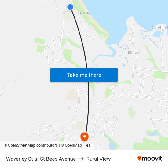 Waverley St at St Bees Avenue to Rural View map