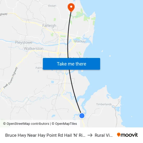 Bruce Hwy Near Hay Point Rd Hail 'N' Ride to Rural View map