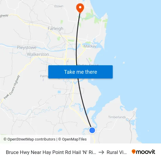 Bruce Hwy Near Hay Point Rd Hail 'N' Ride to Rural View map