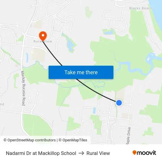 Nadarmi Dr at Mackillop School to Rural View map