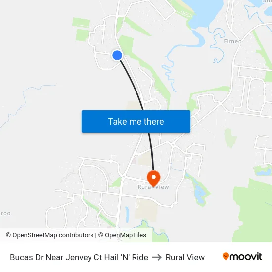 Bucas Dr Near Jenvey Ct Hail 'N' Ride to Rural View map
