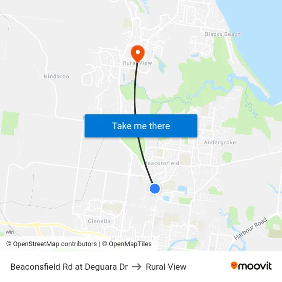 Beaconsfield Rd at Deguara Dr to Rural View map