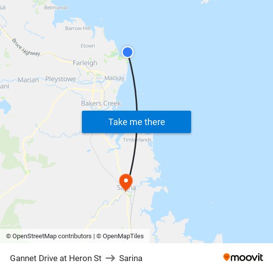 Gannet Drive at Heron St to Sarina map