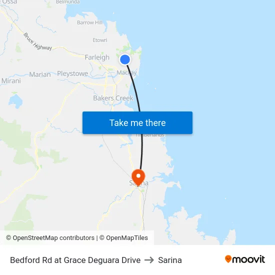 Bedford Rd at Grace Deguara Drive to Sarina map
