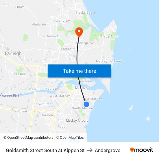 Goldsmith Street South at Kippen St to Andergrove map