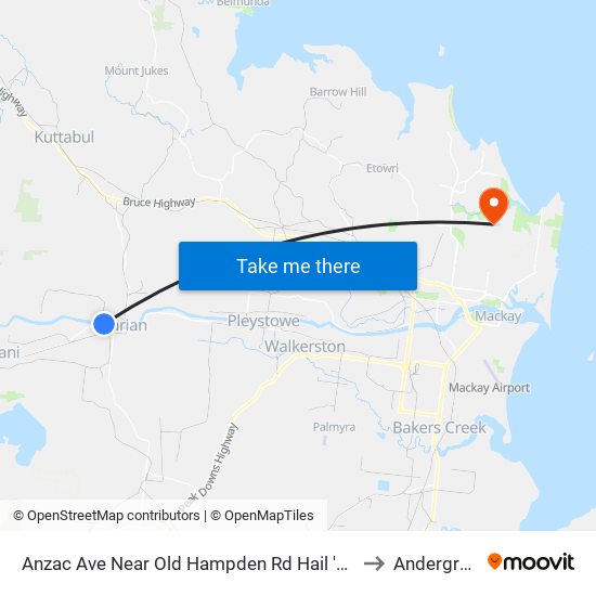 Anzac Ave Near Old Hampden Rd Hail 'N' Ride to Andergrove map