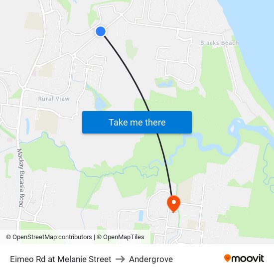 Eimeo Rd at Melanie Street to Andergrove map