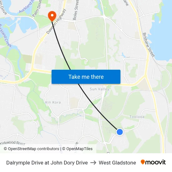 Dalrymple Drive at John Dory Drive to West Gladstone map