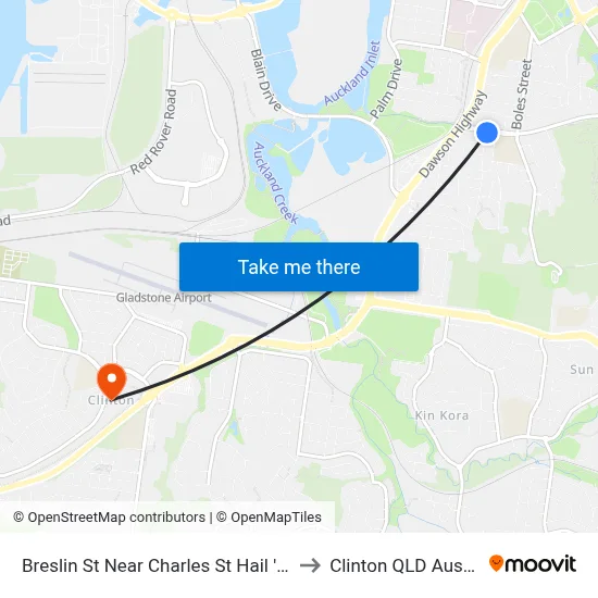 Breslin St Near Charles St Hail 'N' Ride to Clinton QLD Australia map