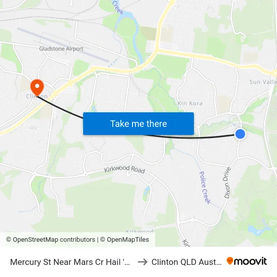 Mercury St Near Mars Cr Hail 'N' Ride to Clinton QLD Australia map
