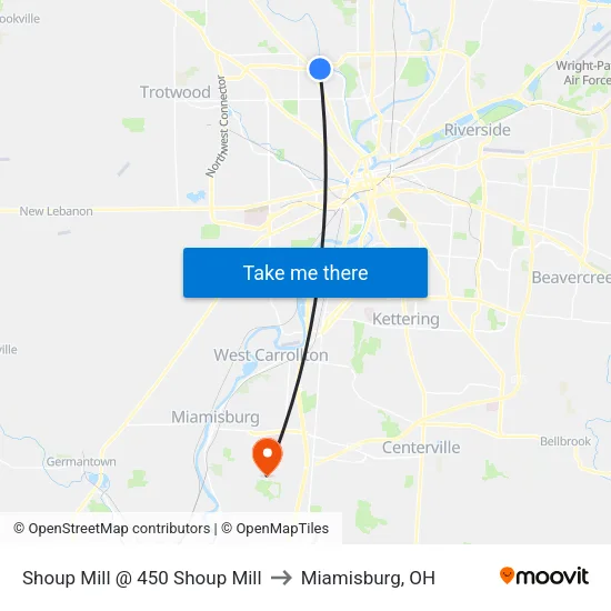 Shoup Mill @ 450 Shoup Mill to Miamisburg, OH map