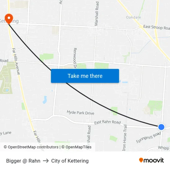 Bigger @ Rahn to City of Kettering map