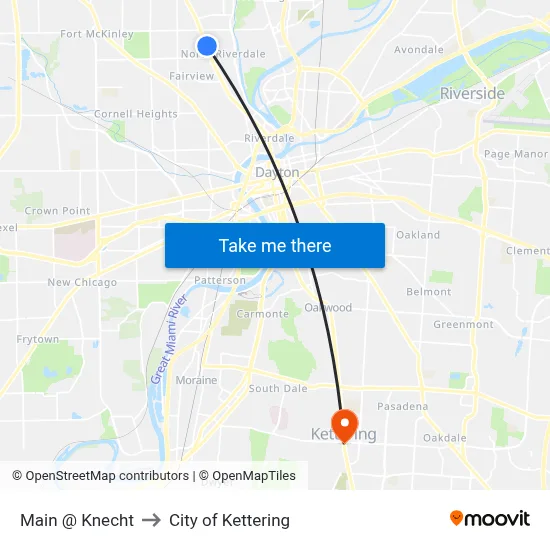 Main @ Knecht to City of Kettering map