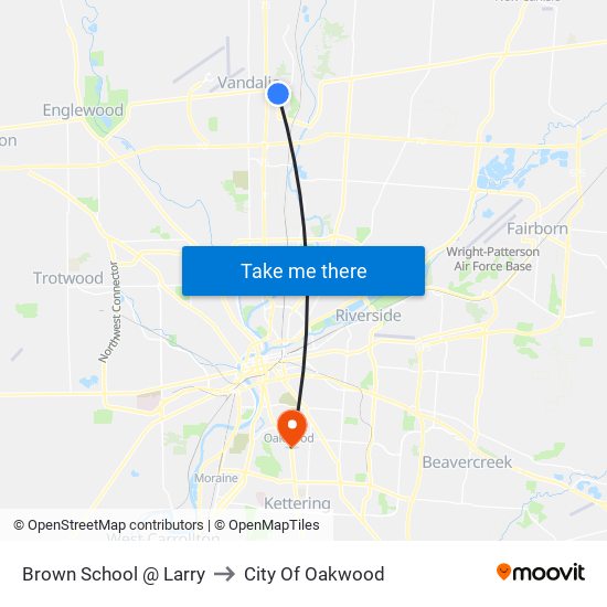 Brown School @ Larry to City Of Oakwood map