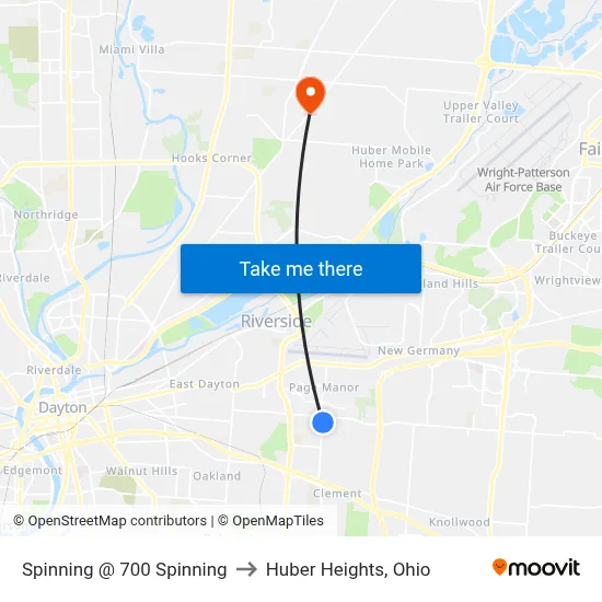 Spinning @ 700 Spinning to Huber Heights, Ohio map