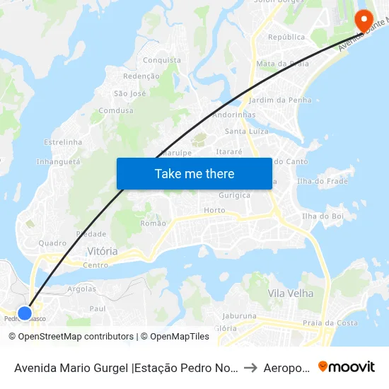 Avenida Mario Gurgel |Estação Pedro Nolasco to Aeroporto map