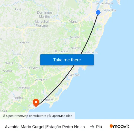 Avenida Mario Gurgel |Estação Pedro Nolasco to Piúma map