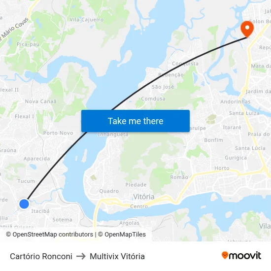Cartório Ronconi to Multivix Vitória map