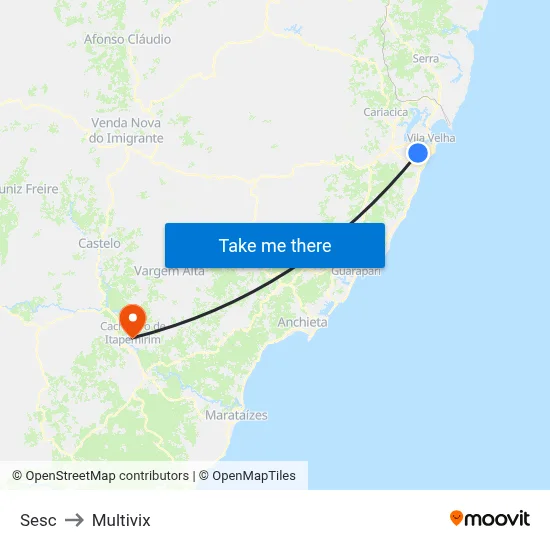 Sesc to Multivix map